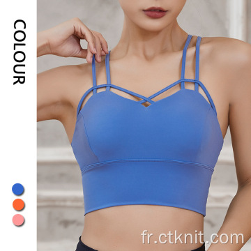 soutien-gorge de yoga crop top